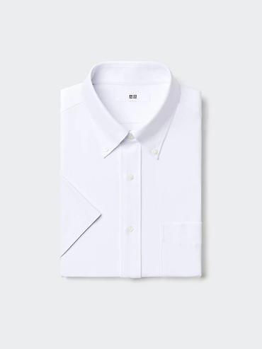 Рубашки: Мужская рубашка, L, Uniqlo, Новый, цвет - Белый, Самовывоз — 1