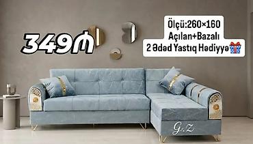 divan bazalı: Künc divan – açılan və bazalı model. - Ölçü: 260 × 160 sm - — 1