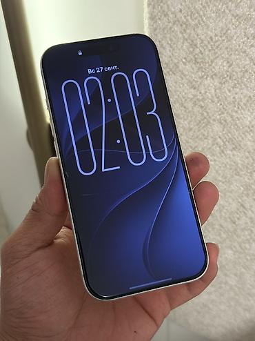 батарея айфон: IPhone 17 Pro, Б/у, 256 ГБ, White Titanium, Чехол, 99 % — 1