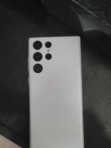 Samsung Galaxy S22 Ultra, Б/у, 256 ГБ, цвет - Белый, 1 SIM
