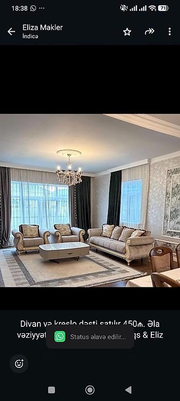 Divan və kreslo dəsti satılır 450₼. Əla vəziyyətdədir. Ünvan :Ramana lalafo.az -da Divan və kreslo dəsti satılır 450₼. Əla vəziyyətdədir. Ünvan :Ramana