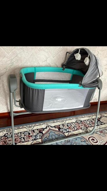 Приставная электрическая люлька-качалка, кроватка манеж Mastela Deluxe