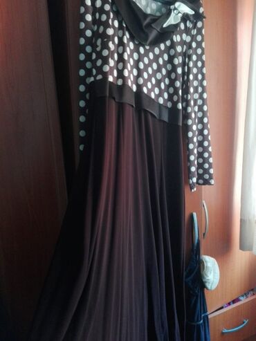 haljine a kroja za punije: 2XL (EU 44), bоја - Braon, Oversize, Dugih rukava