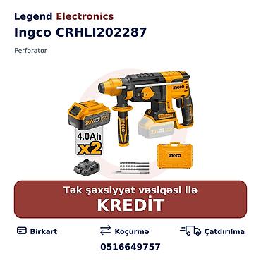 drel desti: Elan başlığı: Perforator Ingco CRHLI202287 Elan mətni: Ingco — 1