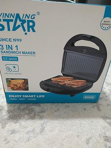 сабр саат: Сэндвич-мейкер Winning Star ST-9450 (3 в 1), 800 Вт новый - Мощность — 1
