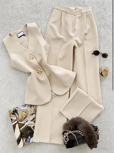 Kompleti: ✨Ženski dvodelni komplet – prsluk bez rukava i ravne pantalone ✅3200 — 6