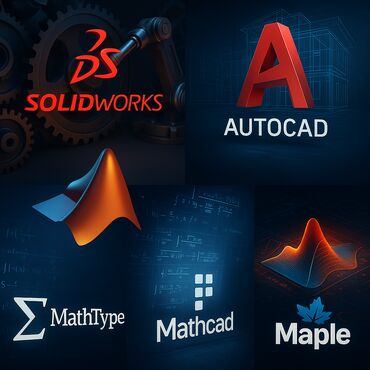 Repetitorlar: Solidworks, Autocad, Mathlab, Mathcad Maple, MathType, Adobe