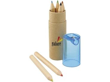 Канцтовары: Набор карандашей с вашим логотипом. Оптом. Набор содержит 6 цветных