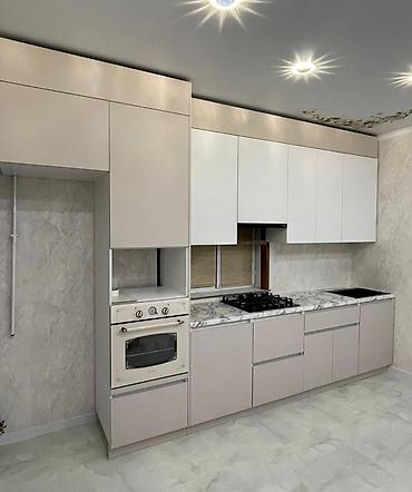 Sifarişlə mətbəx mebeli: Sifarişlə mətbəx dəsti, Özü çəkən petlələr, MDF, Kredit yoxdur, Pulsuz çatdırılma — 18