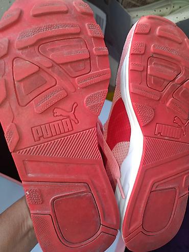 Кроссовки и спортивная обувь: Кроссовки Puma, женские/юношеские. - Цвет: розовый (верх) с красными — 4