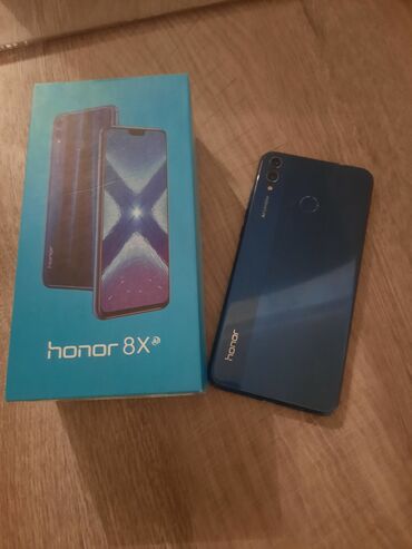 baki telefon satisi: Honor 8X, 64 GB, rəng - Göy
