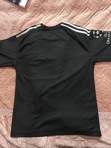 kişi geyimi: Futbolka, Adidas, S, rəng - Qara — 1