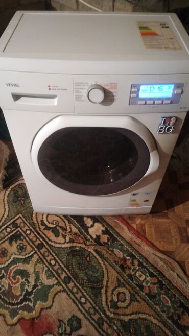 masin ucun manitor: Paltaryuyan maşın Vestel, 8 kq, Avtomat, Qurutmasız, Kredit yoxdur