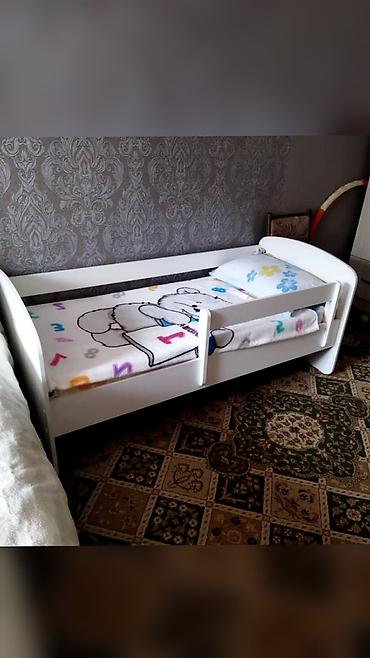 Мебель: Детская односпальная кровать, Новый, Для девочки, Для мальчика, С матрасом, ДСП, Бесплатная доставка — 7