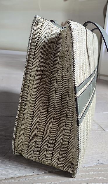 macbook canta: Nautica böyük tote çantası - Material: toxunma saman effekti olan — 4