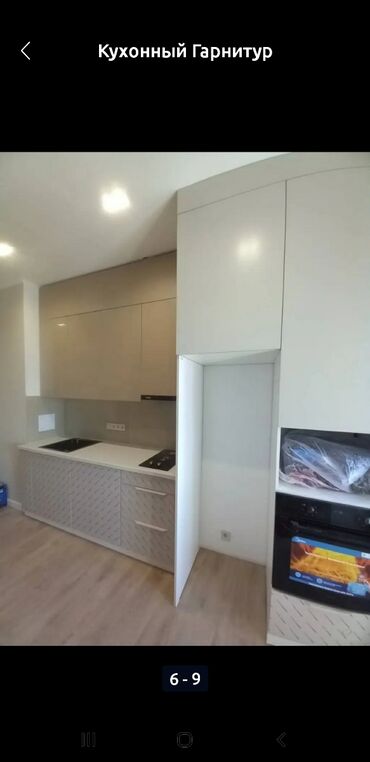 Кухонные гарнитуры: Кухонный гарнитур, Новый, цвет - Бежевый, МДФ, Самовывоз, Бесплатная доставка, Платная доставка — 8