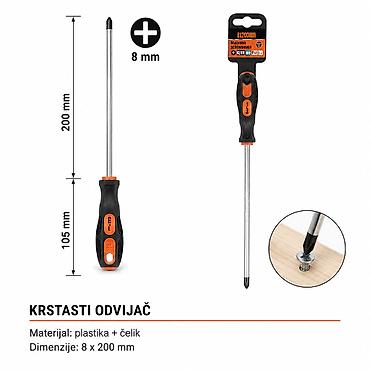 KMT Odvijač sa ručkom za masažu 2308952 Krstasti odvijač sa