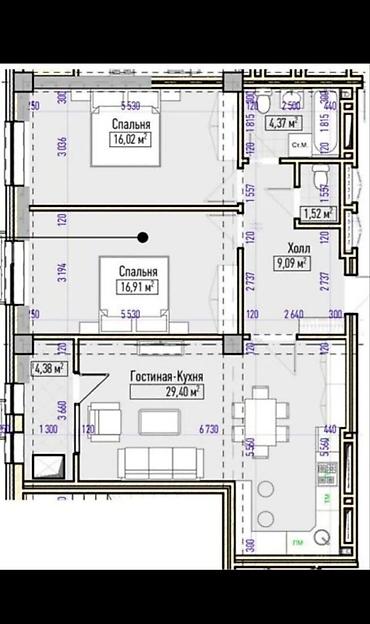 элит хоус: 3 комнаты, 82 м², Технопарк Элитка, 12 этаж, Свежий ремонт — 3