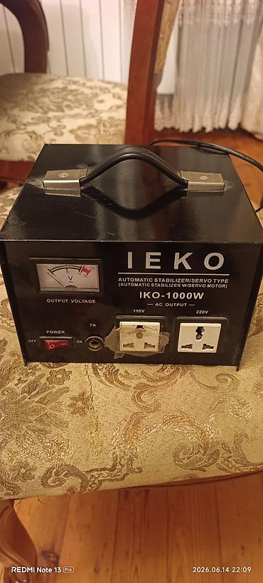 razetqa: IEKO IKO-1000W avtomatik gərginlik stabilizatoru (servo tip) — 1