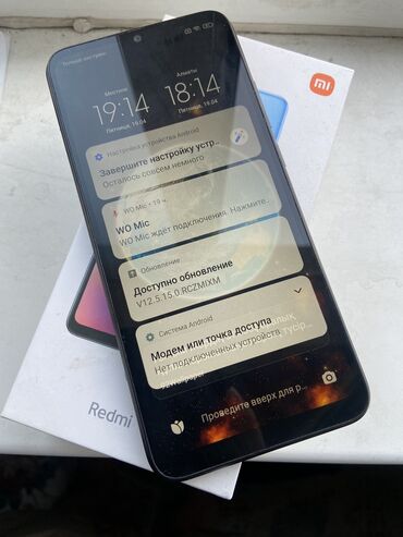 водонепроницаемый телефон: Xiaomi, Redmi 10A, Б/у, 128 ГБ, цвет - Черный, 2 SIM