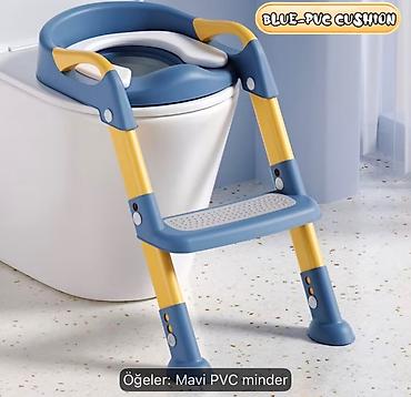 Uşaqlar üçün unitaz üstü oturacaqlı nərdivan (potty training seat) -