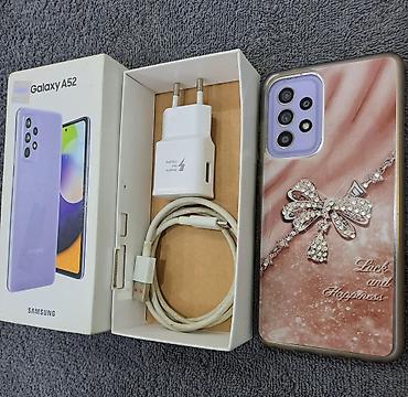 Samsung: Samsung Galaxy A52, 128 GB, rəng - Bənövşəyi, İki sim kartlı — 5