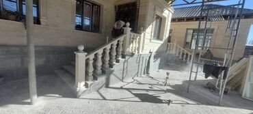 Фасадные работы: Ремонт фасада | Рамки, Балясины | Гранит, Мрамор, Сары-Таш | Базальт Больше 6 лет опыта — 3