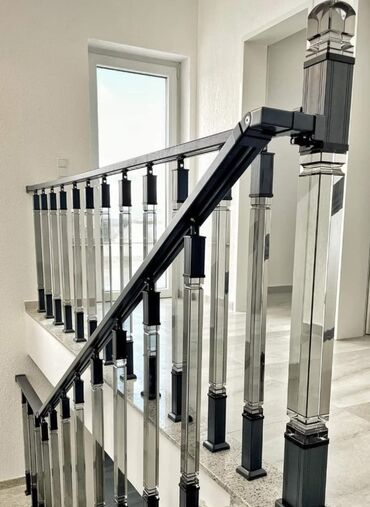 Pilləkən məhəccərləri: Yeni Pilləkən məhəccəri, Paslanmaz polad, Pulsuz çatdırılma — 15