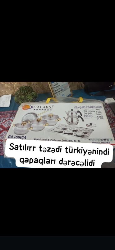 kabancik daslari qiymeti: Rəng - Gümüşü, Paslanmayan polad, Türkiyə