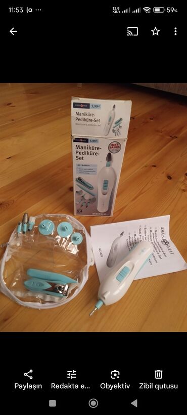 Manikür, pedikür aparatları: Manikur. pedikur. aparati. Germaniyanindi. Primark — 3