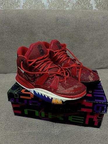 kyrie 7: Мужские кроссовки, 43, Nike, Б/у, цвет - Красный, Самовывоз — 6