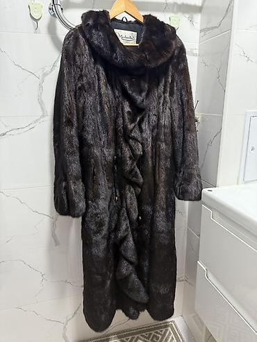Шубы: Шуба, Норка, Длинная модель, Италия, L — 1