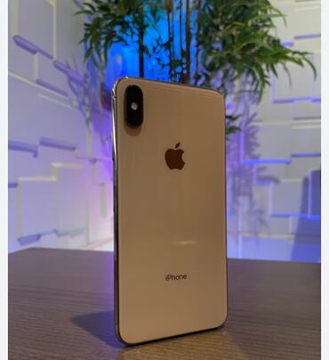 Apple iPhone: IPhone Xs Max, 256 GB, Qızılı, Simsiz şarj, Face ID