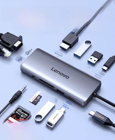 док станция для ноутбука: USB‑C хаб Lenovo — многофункциональная док‑станция для ноутбуков