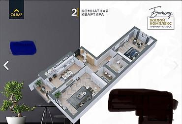 Продажа квартир: 2 комнаты, 75 м², Элитка, Готовая ПСО (под самоотделку) — 3