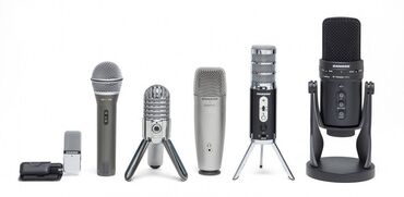 boya mikrofon: Studia mikrofonları. avadanlıqlar. Rode Samson Boya Shure