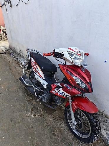 2 tekerli scooter: Skuter/Səfər mopedi – off-road təkərlərli - Korpus: qırmızı-ağ rəng — 4