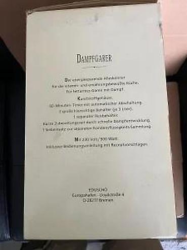 Ostali kuhinjski aparati: Parni kuvar “Steam Cuisine – High Speed” - Električni parni kuvar sa — 12