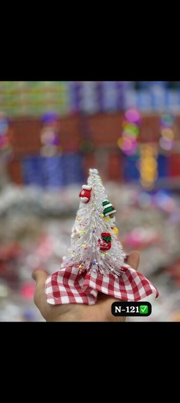 Yeni il oyuncaqları və bəzəkləri: Yeni il bəzək dəsti – işıqlı şüşə oyuncaqlar və parıltılı aksessuarlar — 18