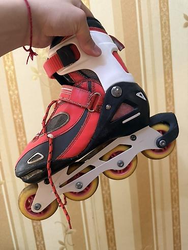 ролики в баку: Təkərli konki (inline skate) 38 razmer - Rəng: qırmızı/qara, ağ — 4