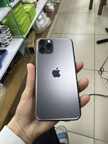 Apple iPhone: IPhone 11 Pro, Б/у, 64 ГБ, Защитное стекло, Чехол, Кабель, 100 %