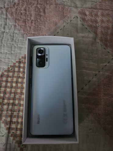 Redmi: Redmi, Redmi Note 10 Pro, Б/у, 128 ГБ, цвет - Голубой, 2 SIM