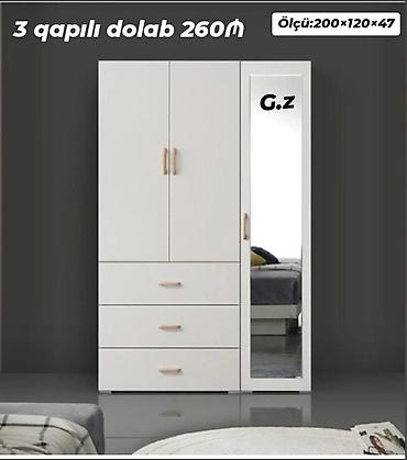ev mebel: *Dolab 3 qapılı 260Azn* Ölçü:200×120×47 Sifarişlə hazırlanır ✔️ təhvil — 1