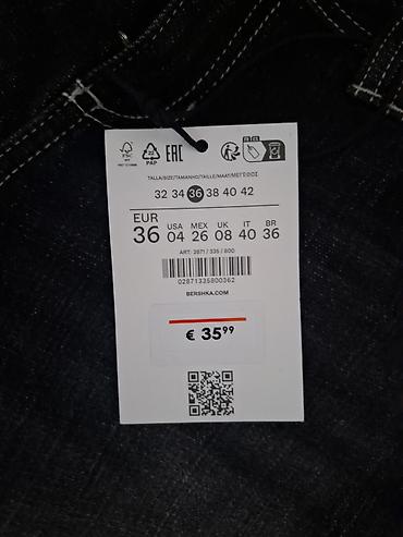 стречь: Джинсы, Клеш, Bershka, Италия, Низкая талия, Стрейч, S — 2