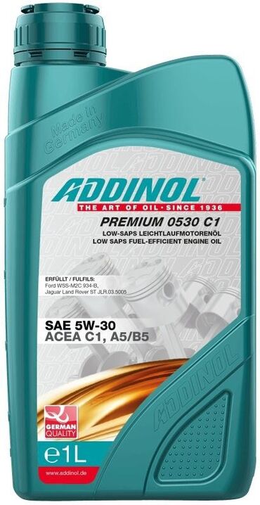 требуется фура: ADDINOL Premium 0530 C1 — это высокомощное моторное масло кла­сса SAE