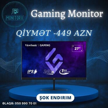 27 144hz monitor: ✅ Brend: ViewSonic ✅ Model: VX2779-HD-Pro ✅ Ekran Ölçüsü: 27 düym ✅