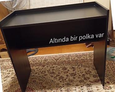 Masalar: Qara rəngdə funksional masa - Ölçülər: uzunluq 93.5 sm, en 52 sm — 2
