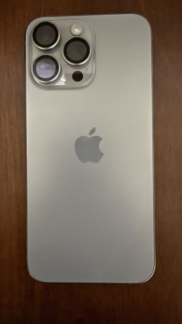 ноутбук кызыл кыя: IPhone 15 Pro Max, Колдонулган, 256 ГБ, Natural Titanium, Каптама, Куту, 88 %