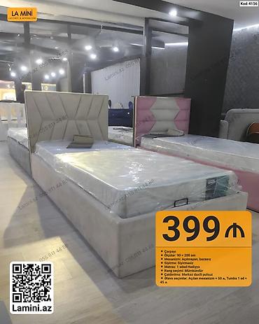 Mebel: LA MINI – Çarpayı - Ölçü: 90 × 200 sm - Mexanizm: Açılmayan, bazasız — 1