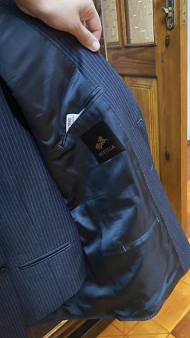 Pencəklər: Kişi kostyum gödəkçəsi – Bottega - Rəng: tünd göy (navy) üzərində incə — 4